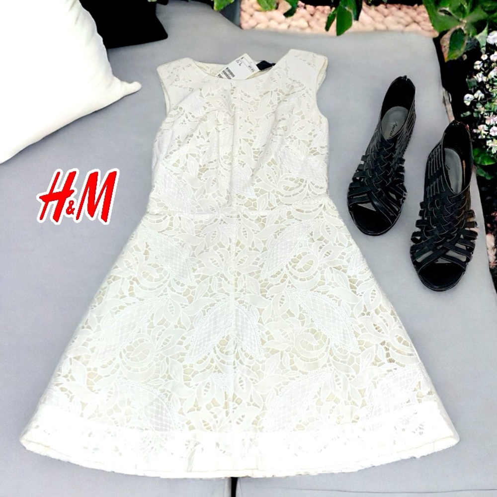 🆕 H&M Women’s Lace Floral mini dress- 2